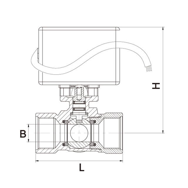1394 Q91F-16T电动二通球阀