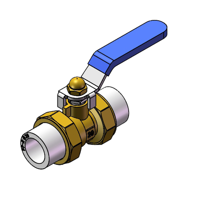 1319 Q31F-16T黄铜钢柄PPR活接球阀