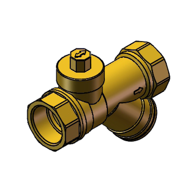 1368 Q11F-16T黄铜磁性锁闭过滤球阀