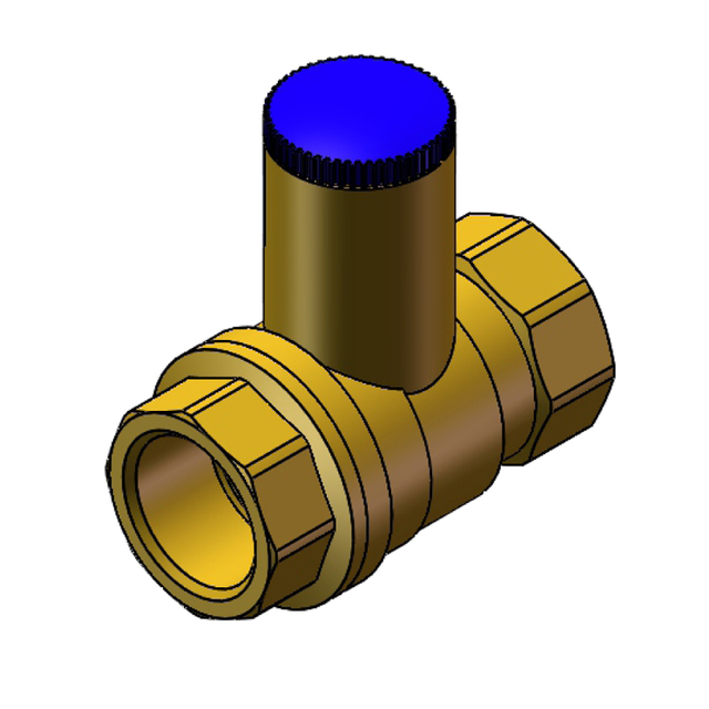1332 Q11F-16T黄铜带锁足径球阀