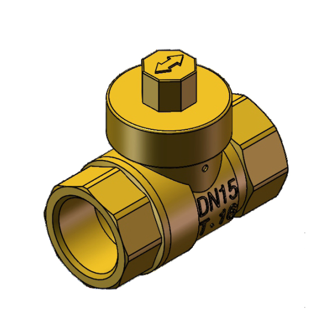 1328 Q11F-16T黄铜磁感应带锁球阀