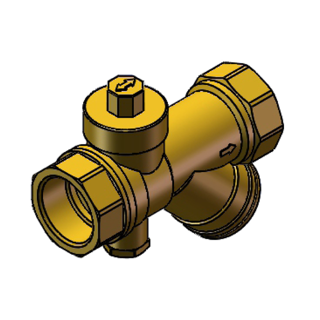 1369 Q11F-16T黄铜测温磁性过滤球阀